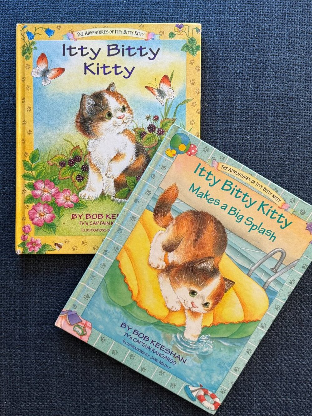 ITTY BITTY KITTY 1+2 Big Splash Children's Books Curious Cat by Captain Kangaroo